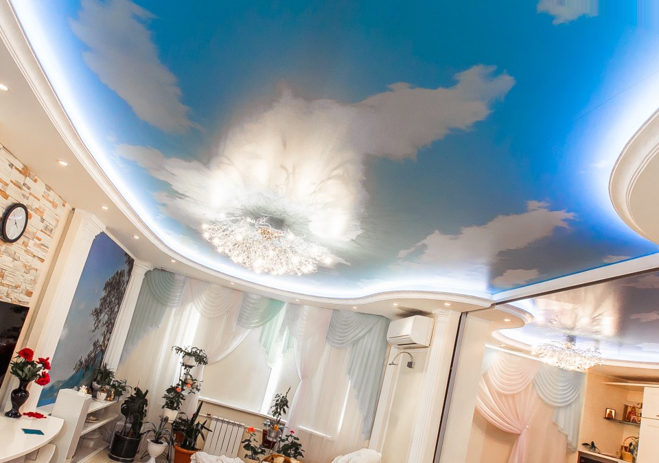Заказать потолок с фотопечатью в г. Рудня